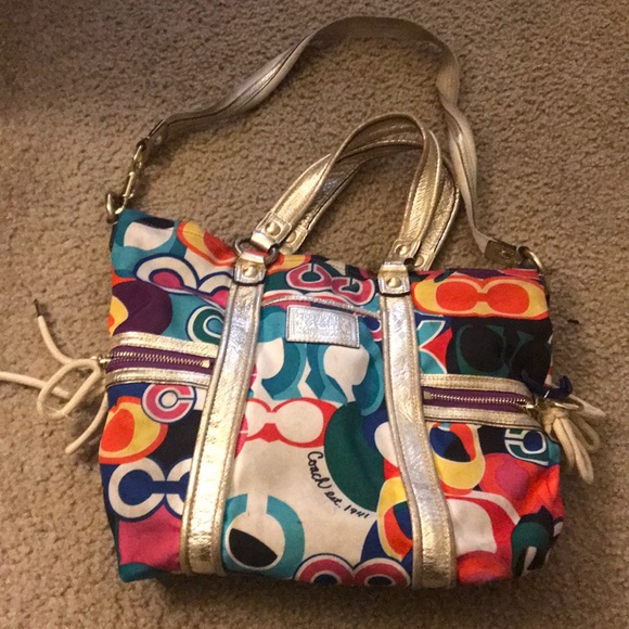 Multicolored Coach Purse - Picture 2 of 2